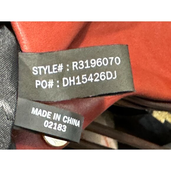 DKNY Multicolor Vertical Stripe Lamb Leather Crossbody Shoulder Handbag - Picture 6 of 14